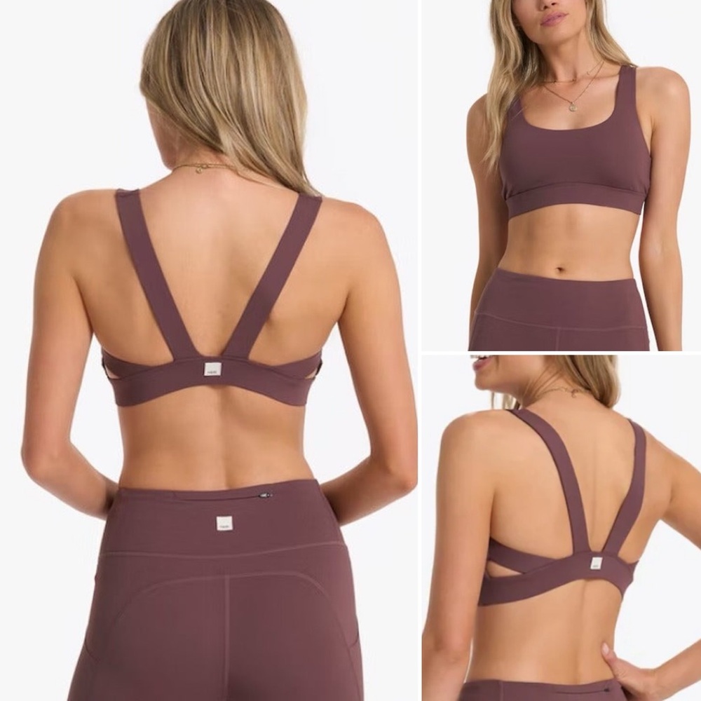 Vuori Stride Sports Bra in Chestnut